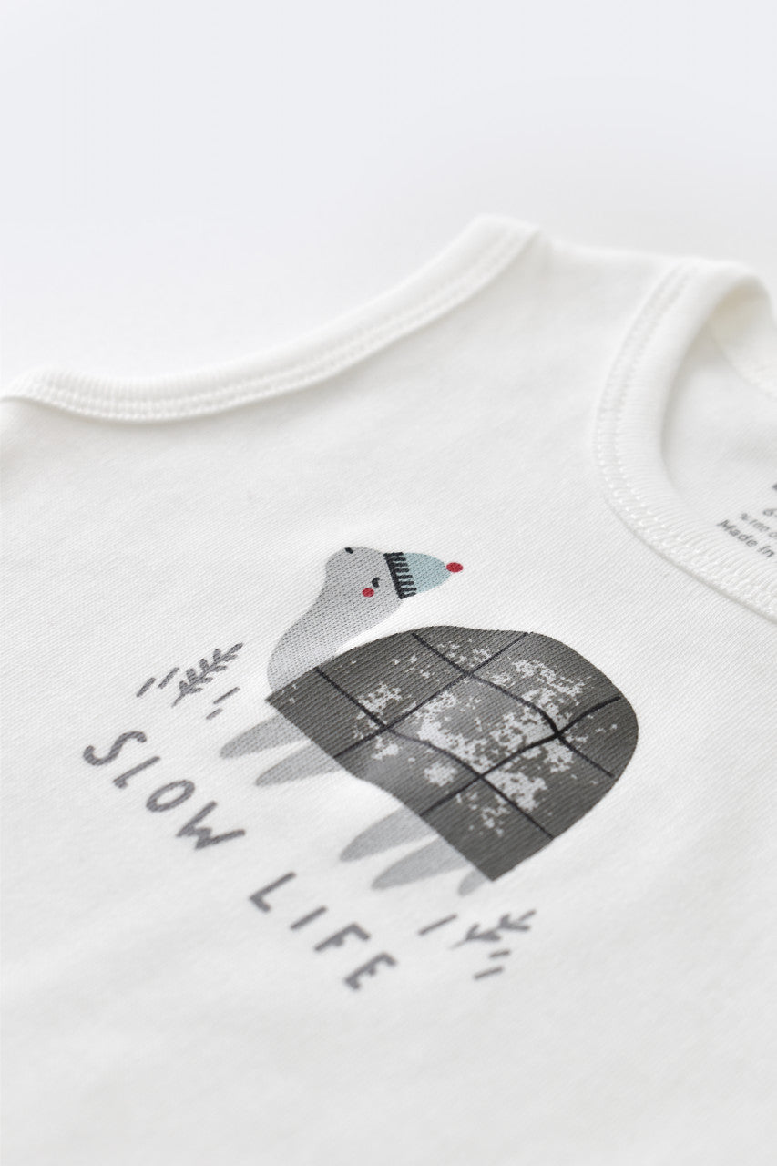 Set Broscuta cu salopeta si body din 80%bumbac organic si 20% poliester - , BabyCosy